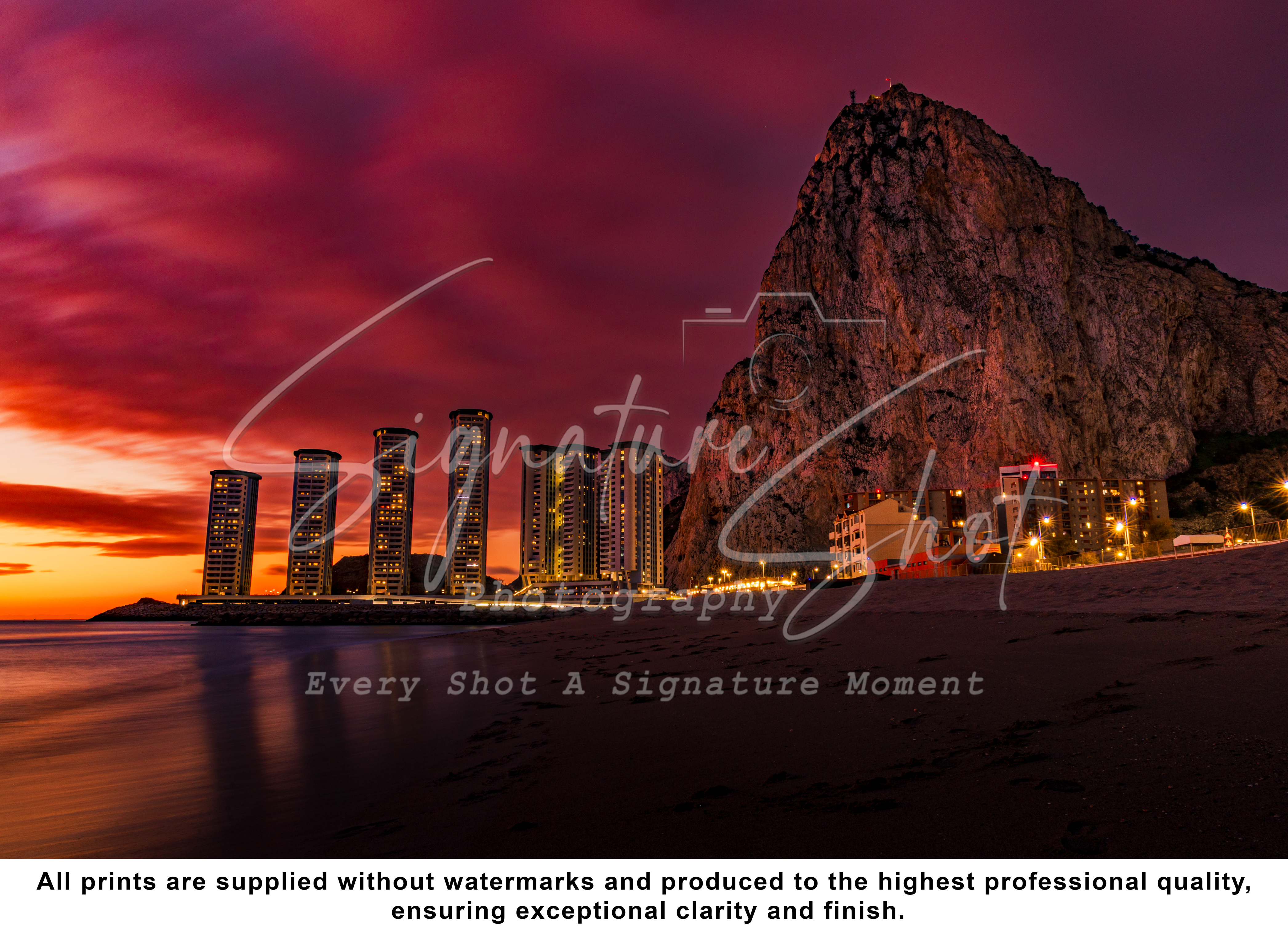 The Rock of Gibraltar at Sunrise – Iconic Fine Art Landscape Print