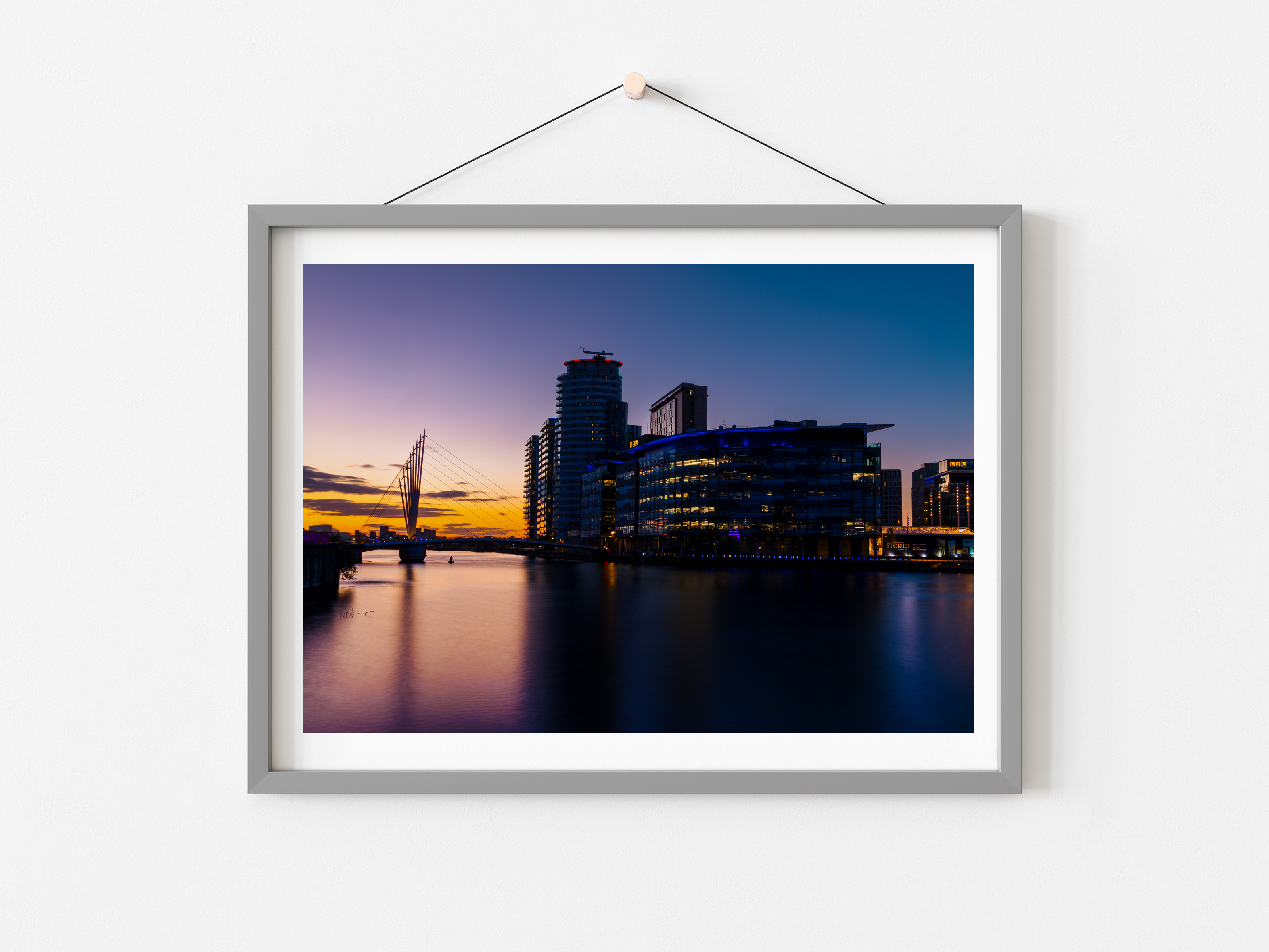 Manchester Media City  Sunset  | Cityscape Print