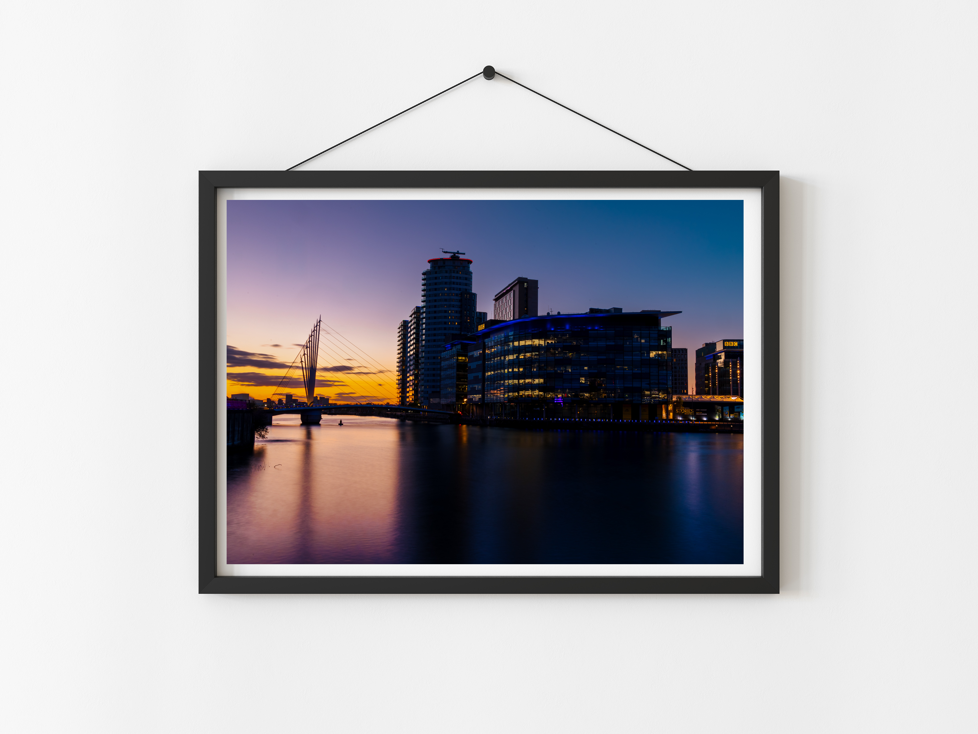 Manchester Media City  Sunset  | Cityscape Print