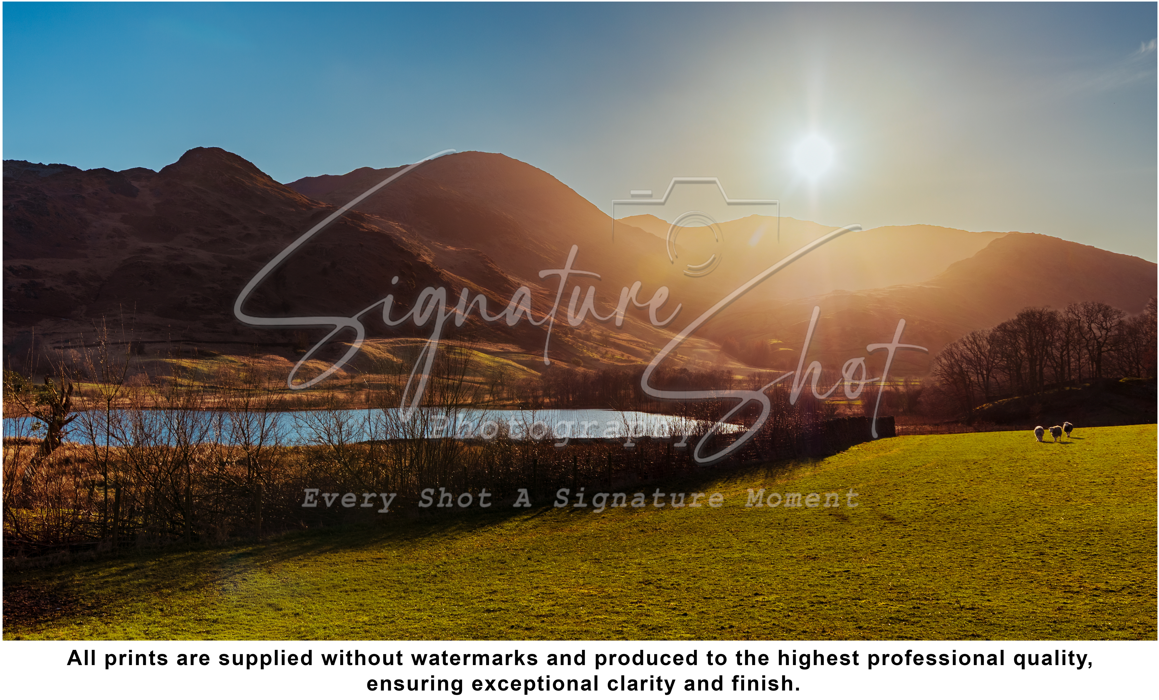 Sunlit Valley Little Langdale Lake District | Landscape Print