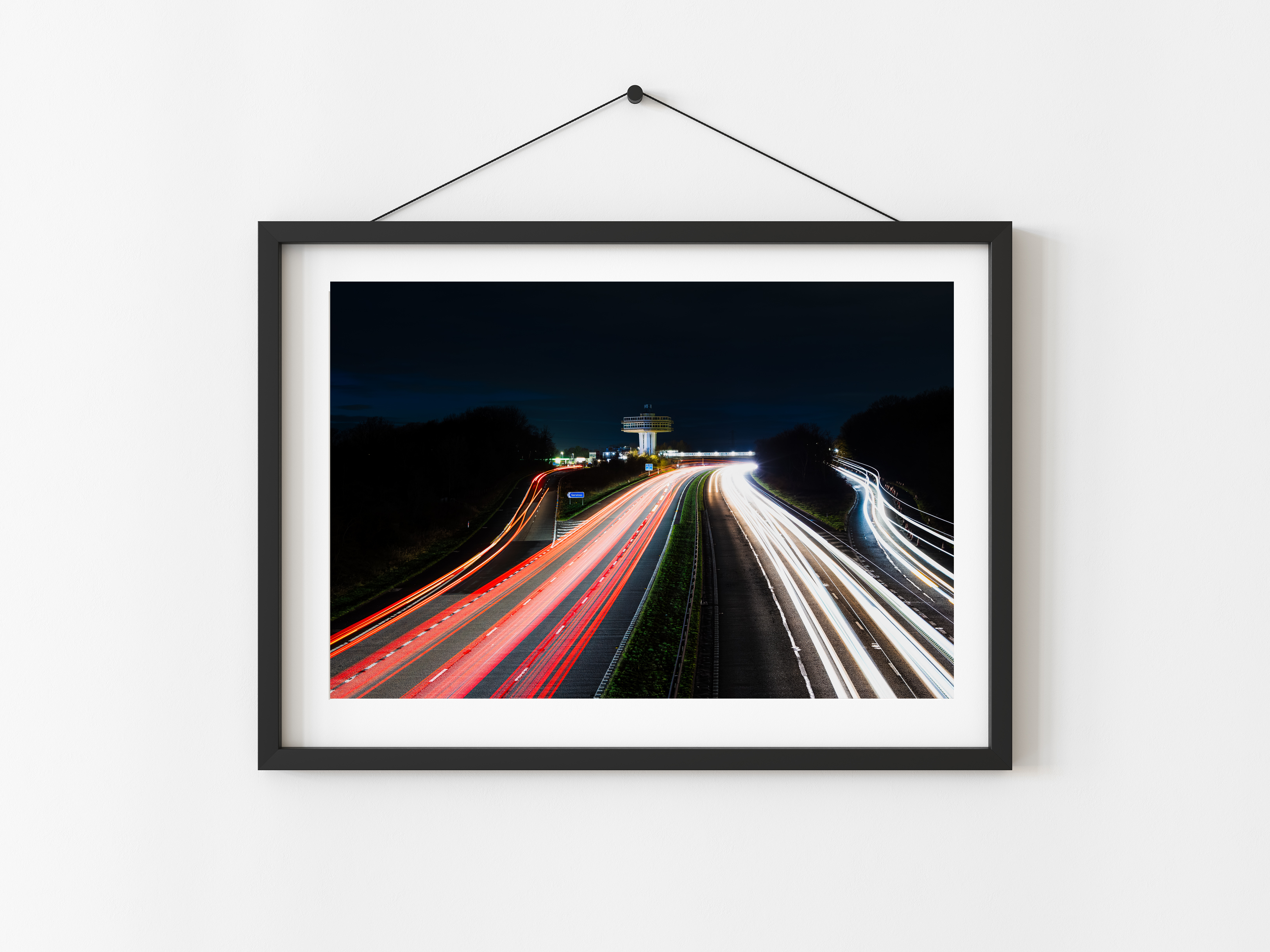 Forton Services, Long Exposure Light Trails Print
