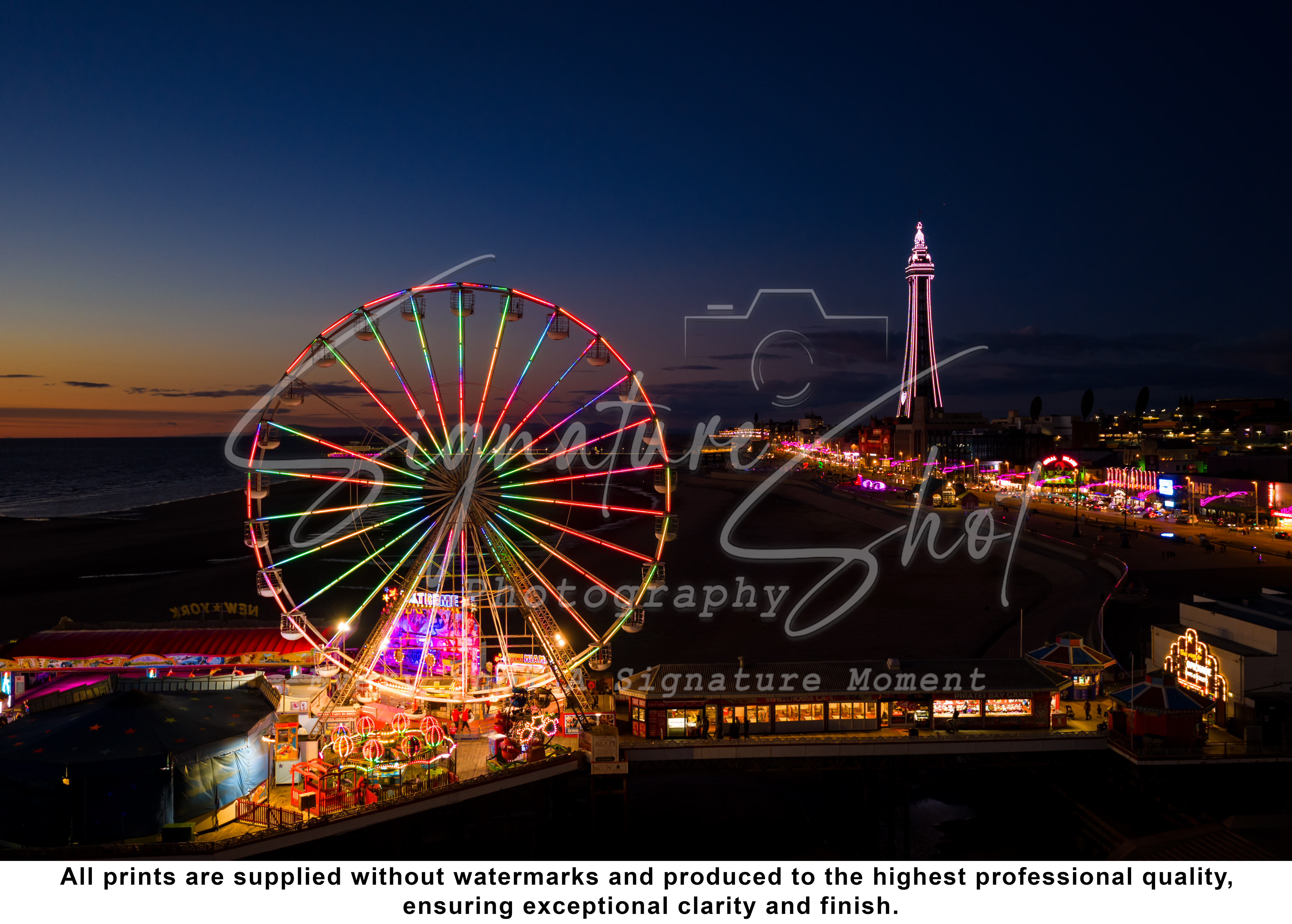 Illuminated Nights at Blackpool Tower |  Cityscape Print