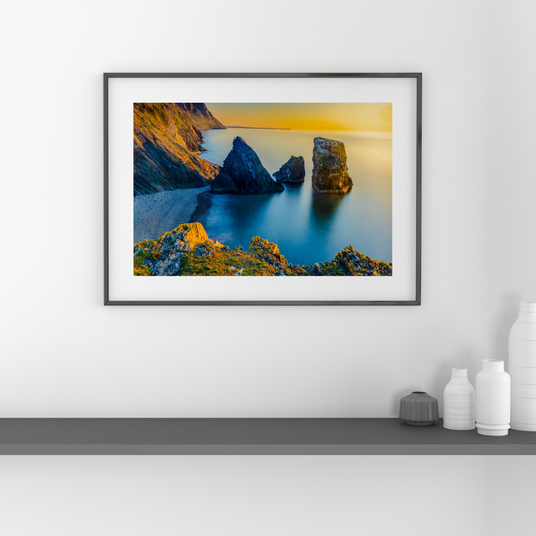 Sea Stacks at Trefor: A Hidden Coastal Masterpiece in North Wales | Costal Landscape Print