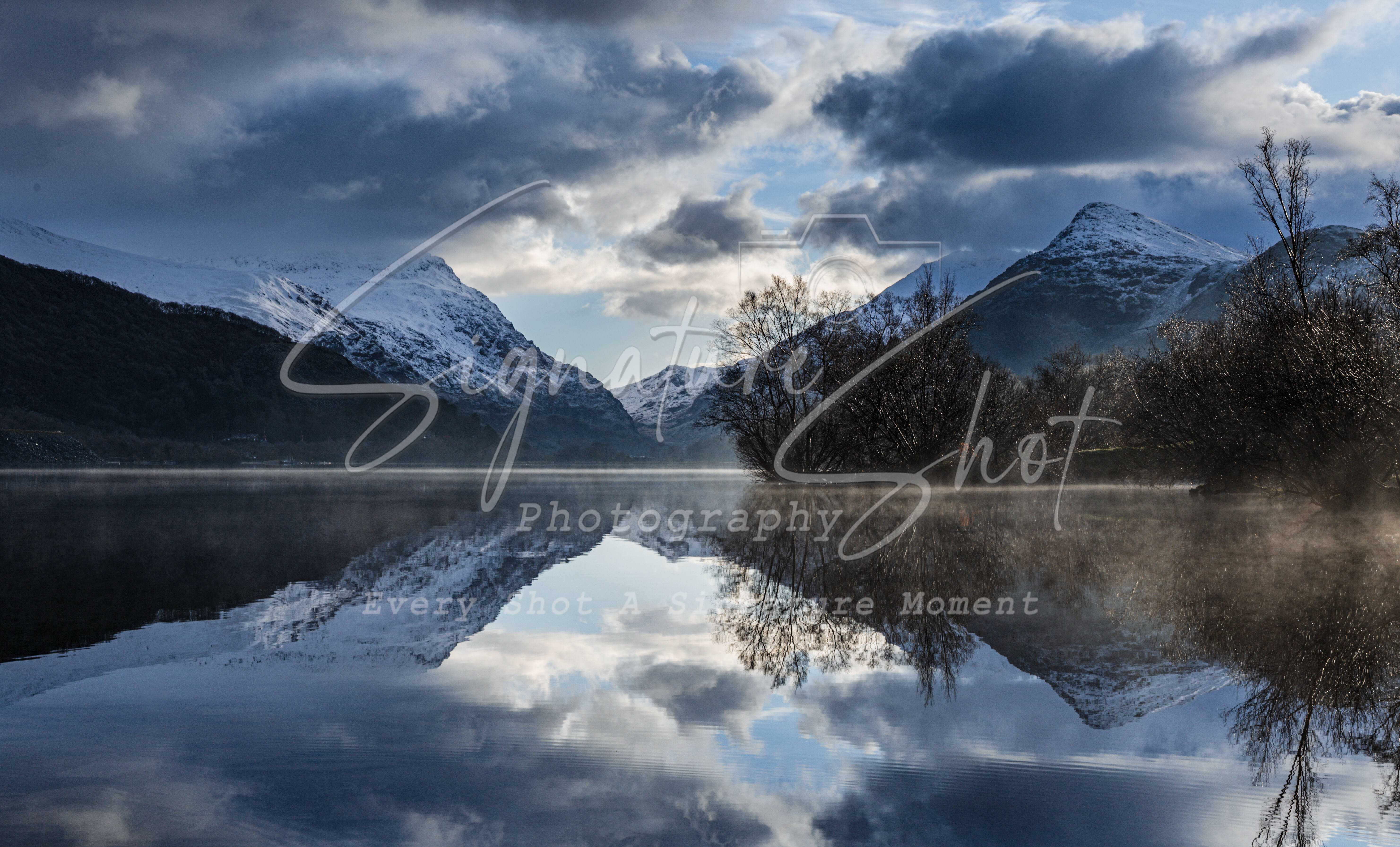 Llanberis in the winter | Fine Art Framed A4 Print