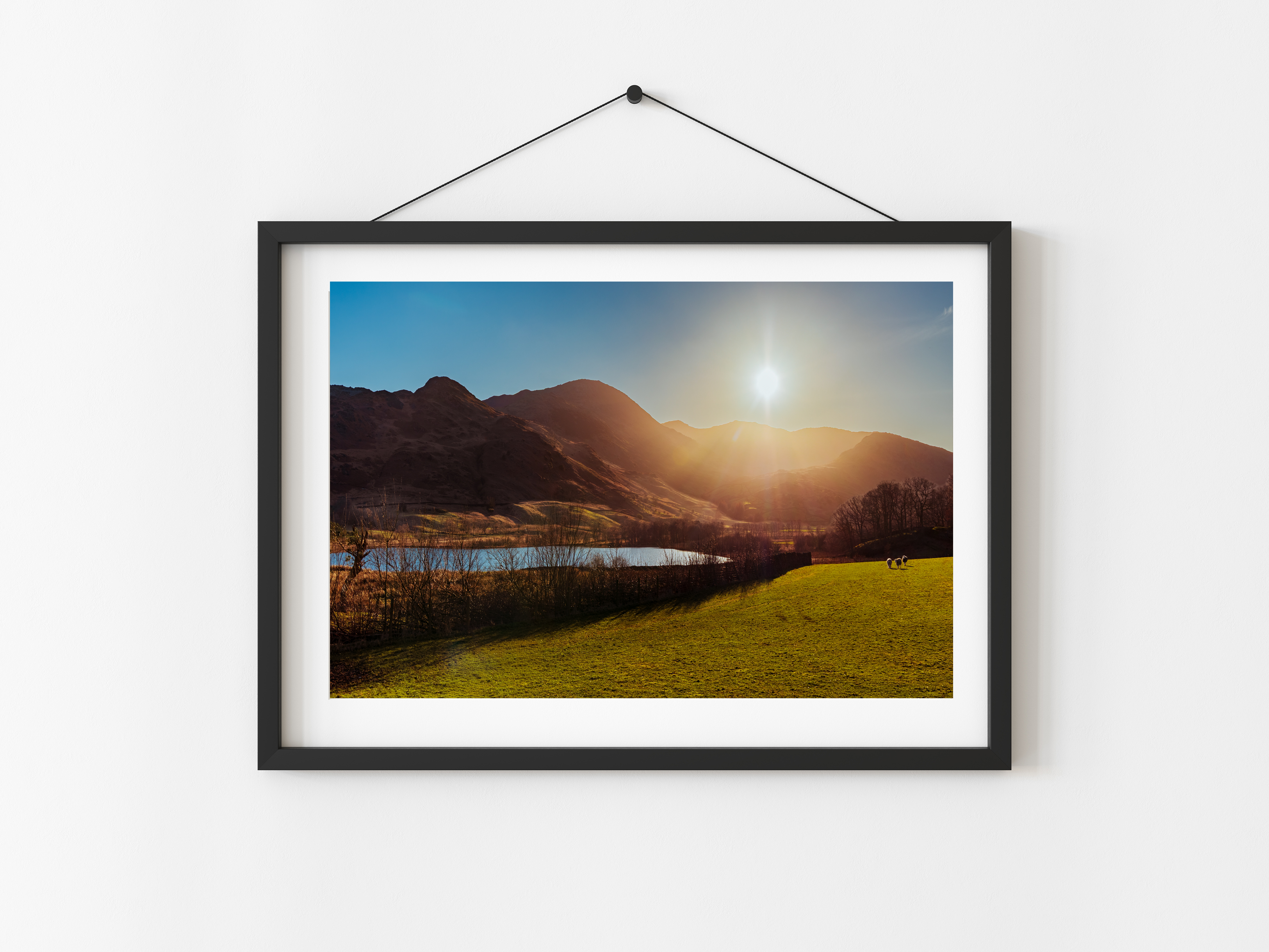 Sunlit Valley Little Langdale Lake District | Landscape Print