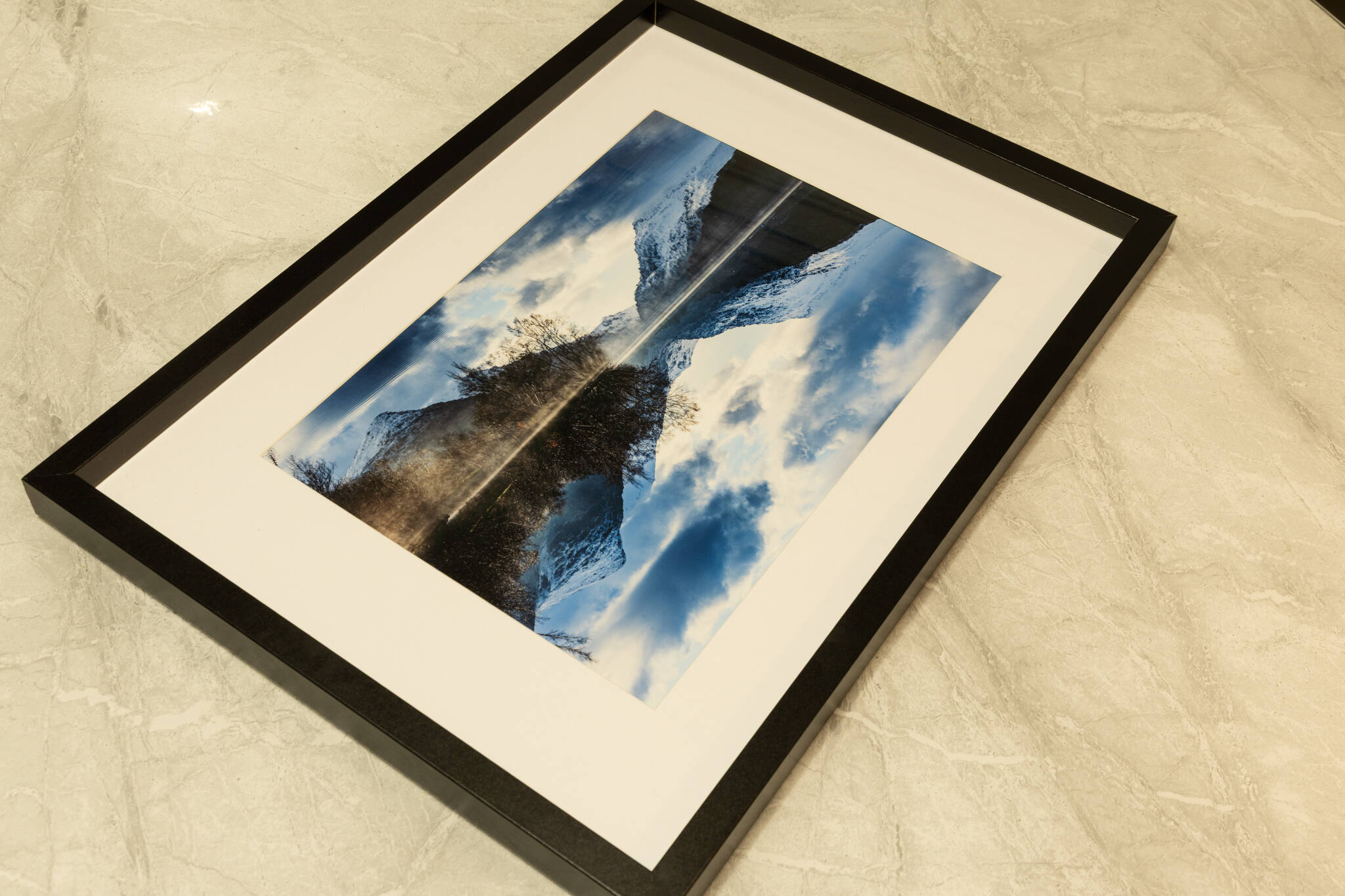 Llanberis in the winter | Fine Art Framed A4 Print