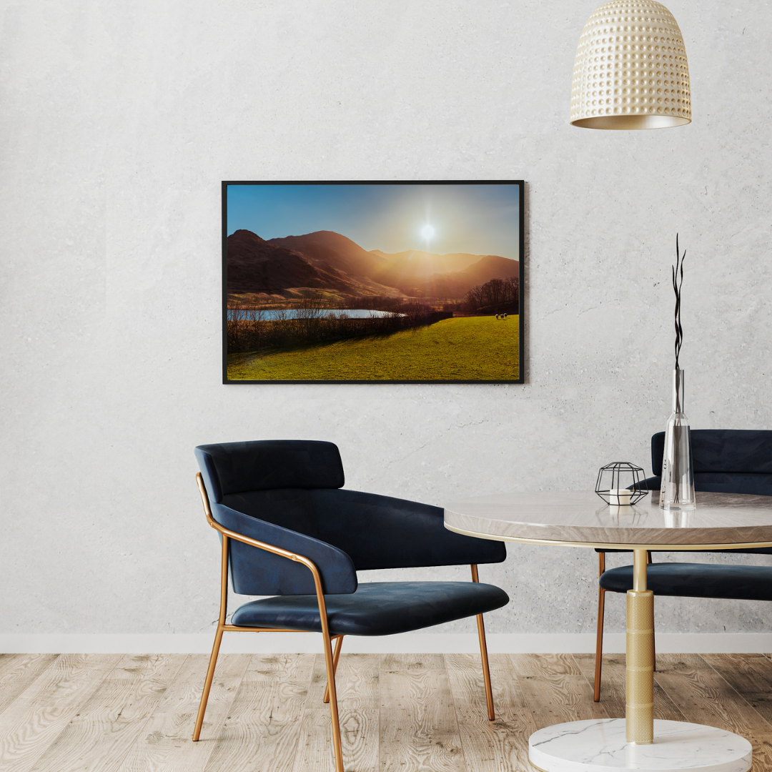 Sunlit Valley Little Langdale Lake District | Landscape Print