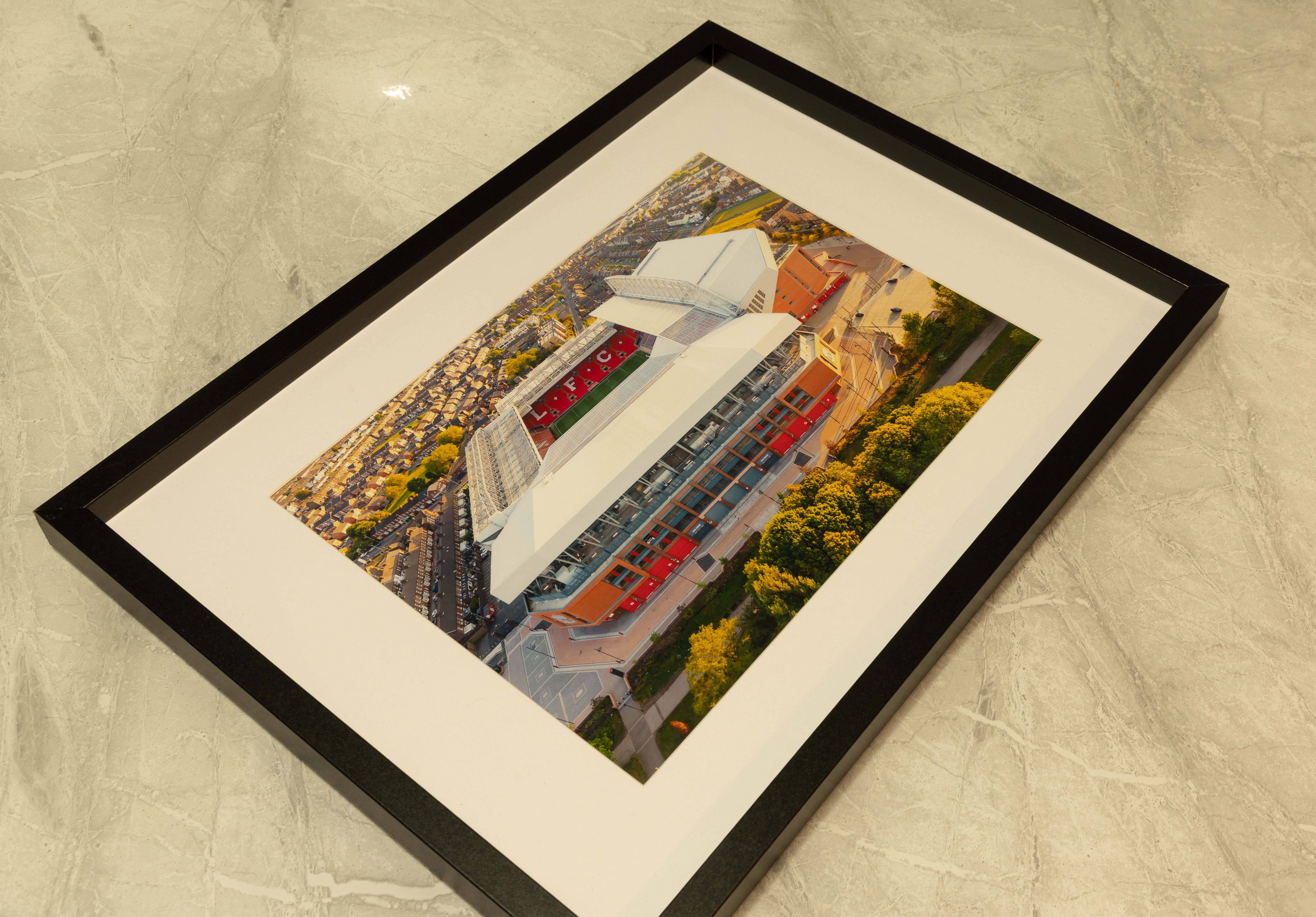 Liverpool Fc | Anfield Stadium | Fine Art Framed | A4 Print 