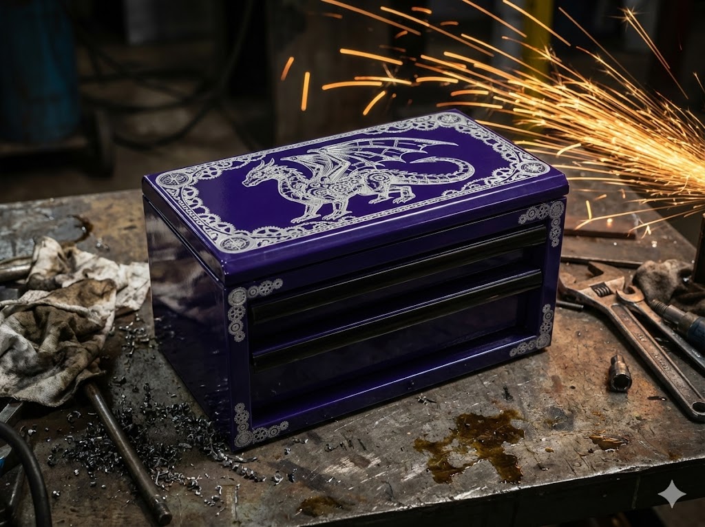 The "Clockwork Dragon" Steel Chest (Custom Series)