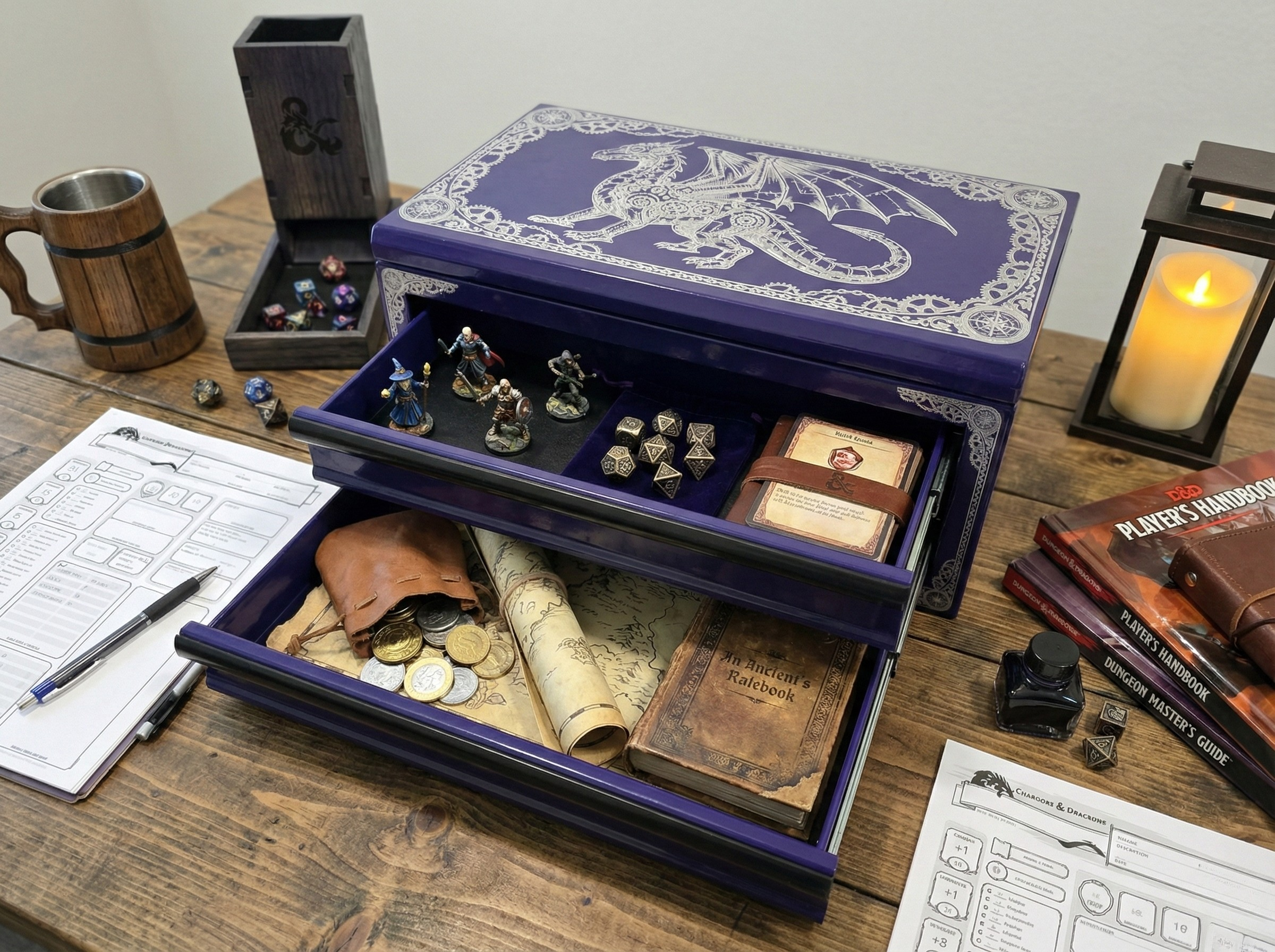 The "Clockwork Dragon" Steel Chest (Custom Series)