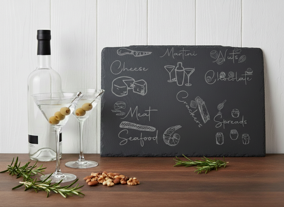 The Botanist Slate Pairing Board (Martini)