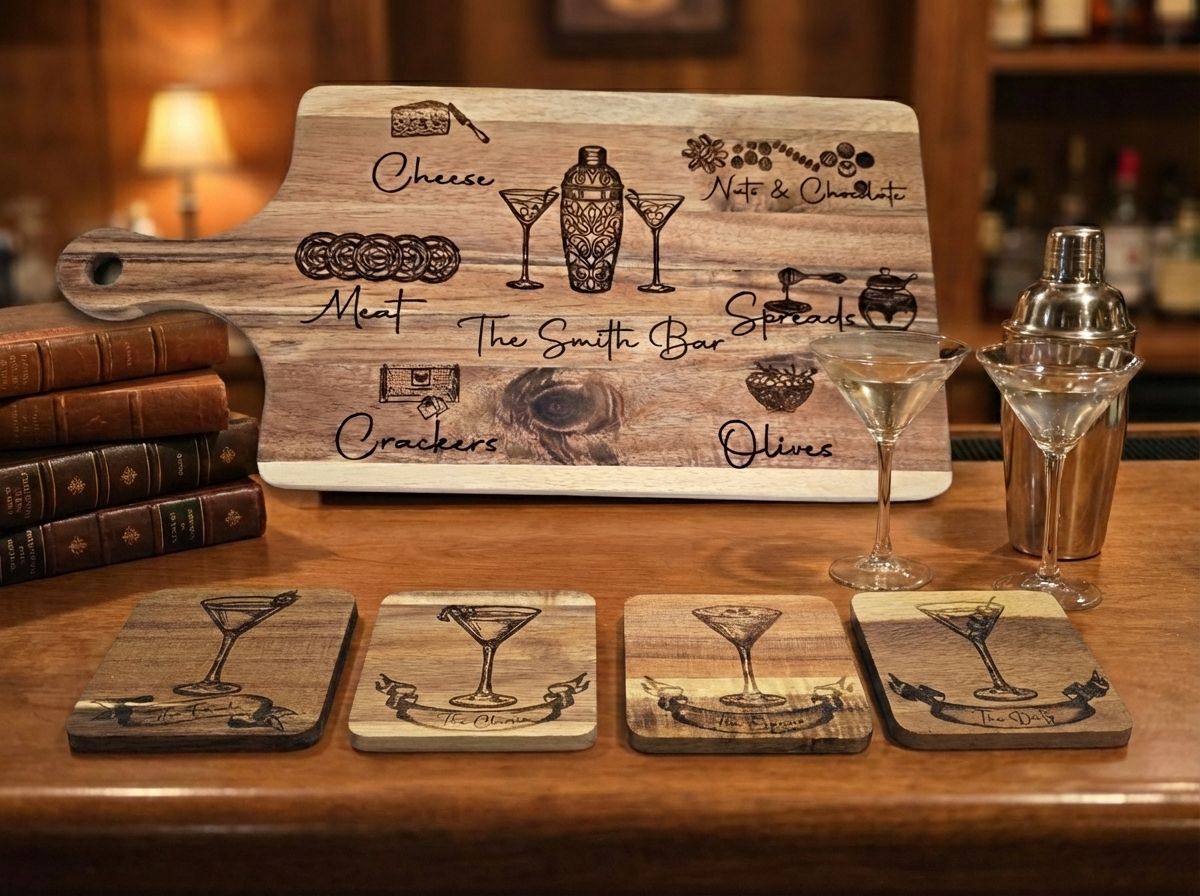 The Artisan Acacia Pairing Board (Martini)