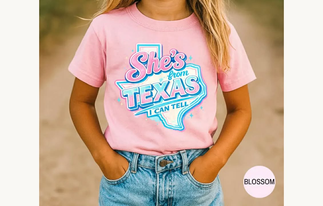 She's From Texas DTF Transfer