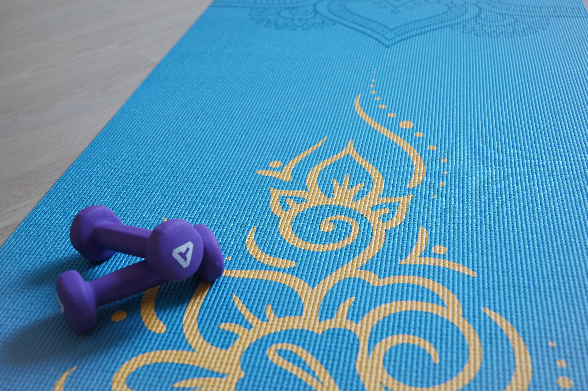 Yoga Mat with Artistic Design