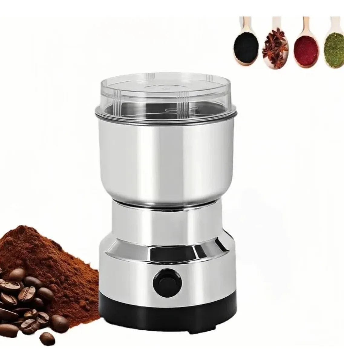 Procesador De Alimentos Genérica Pica Todo Eléctrico Plateado