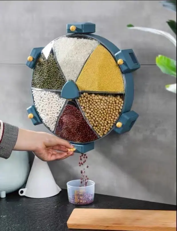 Dispensador de pared para granos