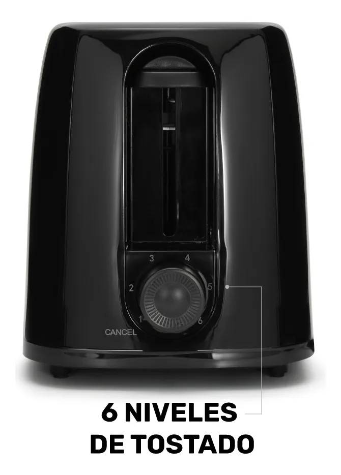 Tostador De Pan Lucerna De Taurus Negro 6 Niveles De Tostado