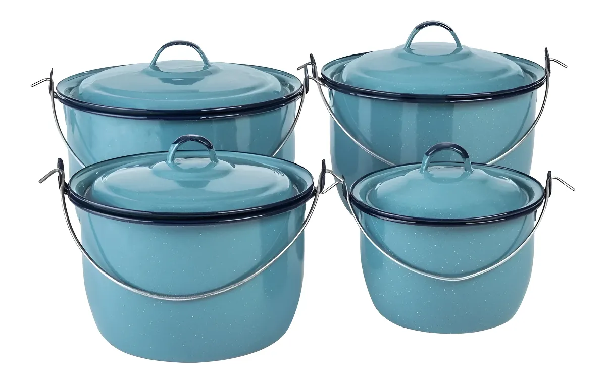 Juego De 4 Ollas Con Tapa