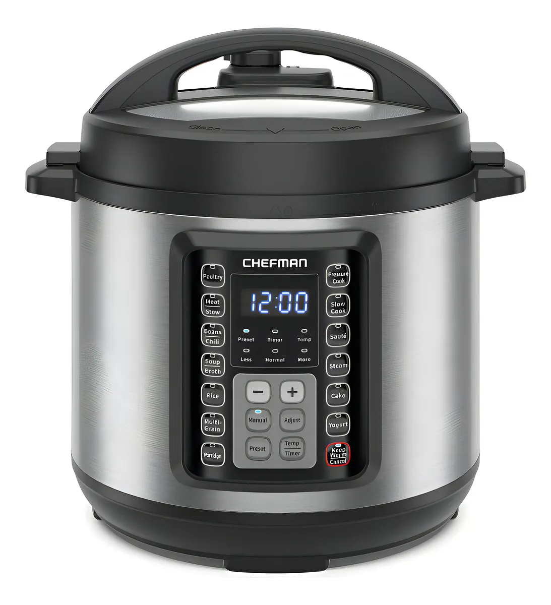 Chefman Multicooker De 6 Cuartos, Olla A Presión Programable Plateado 60