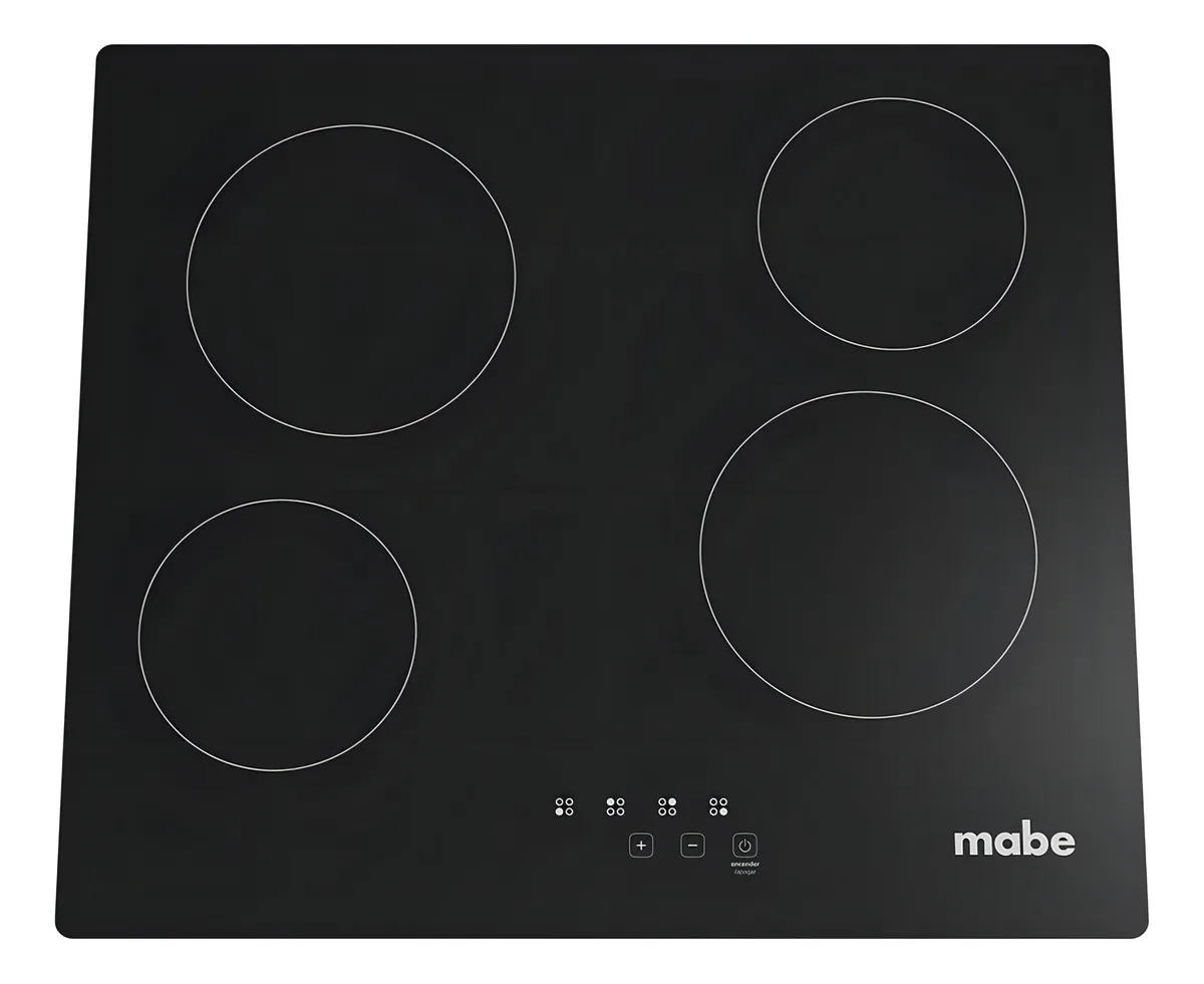 Parrilla De Vitrocerámica 60 Cm Vidrio Negro Mabe