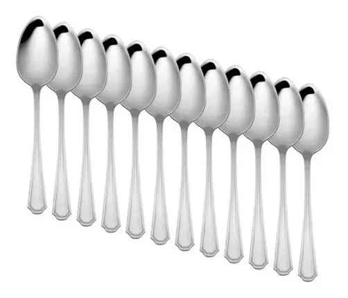 Juego Con 12 Piezas Cucharas Soperas-Cromadas