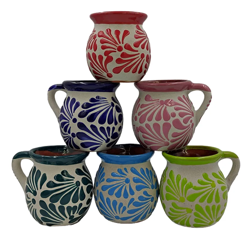 Tazas De Barro Artesanal