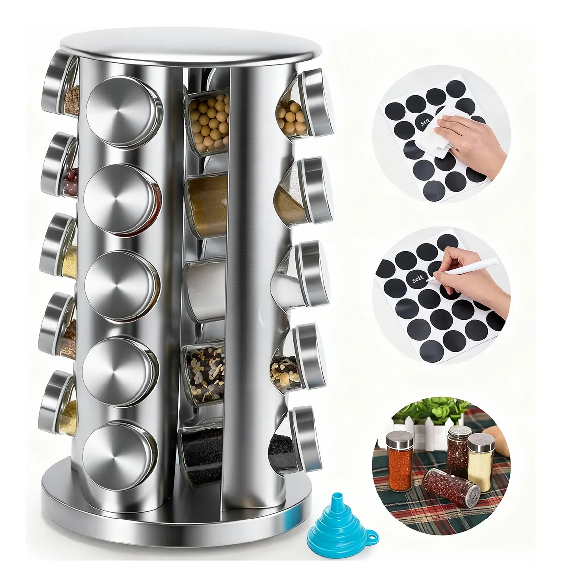 Especiero Giratorio, 20 Frascos