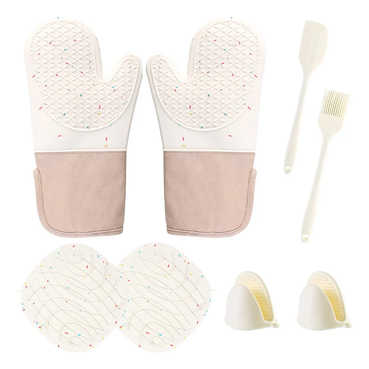 Aqnln Guantes De Horno De Silicona