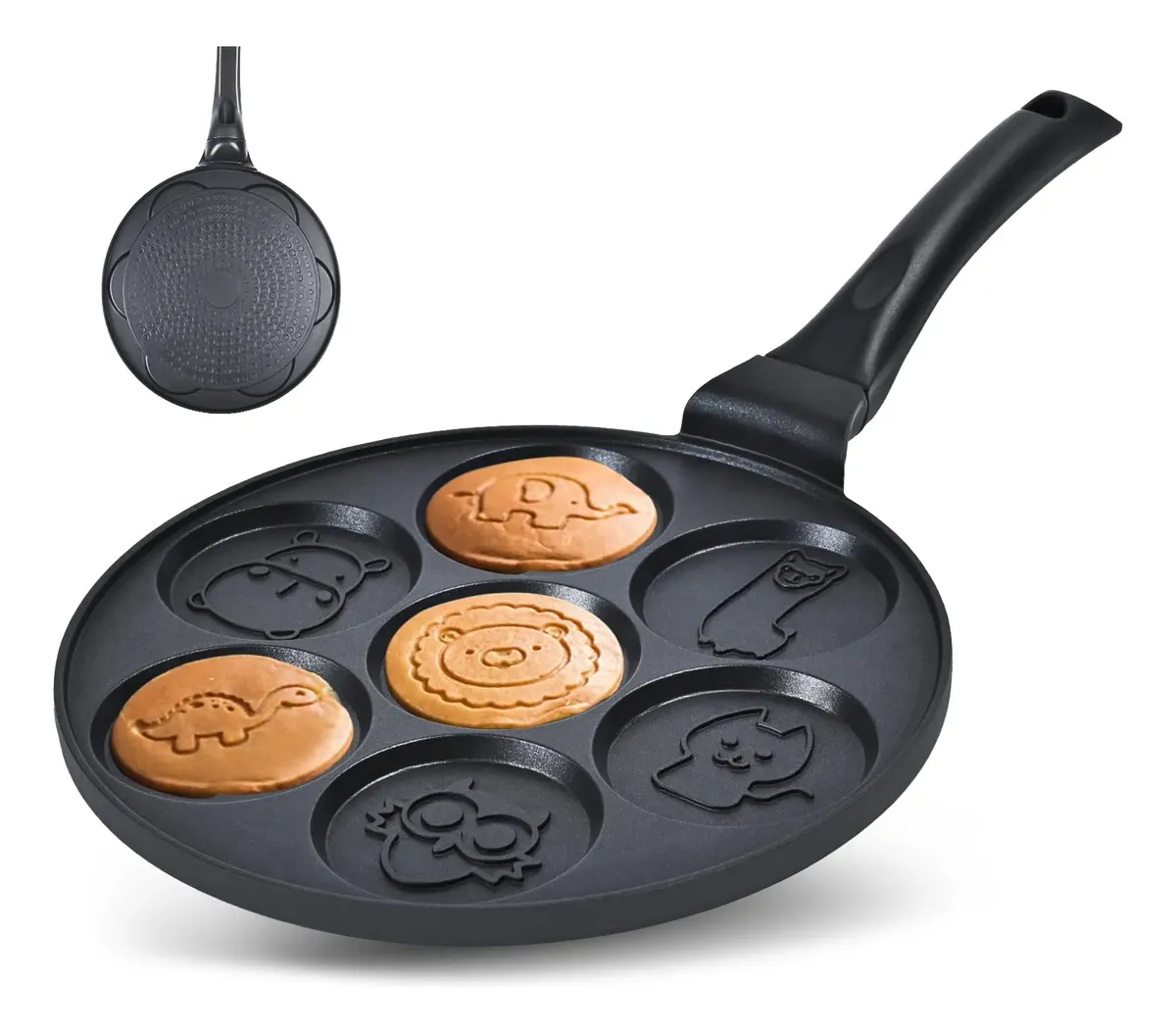 Sarten Antiadherente Para 7-cup Panqueques-animales Bonitos