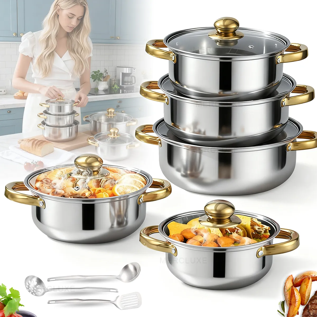 Batería De Cocina-Ollas Soperas