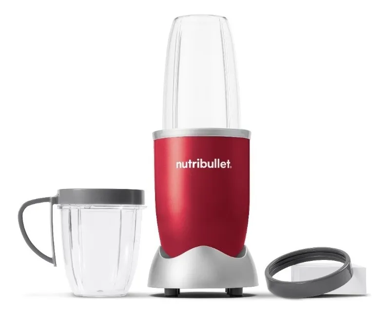 Nutribullet 600w Procesador De Alimentos Rojo 6 Pcs