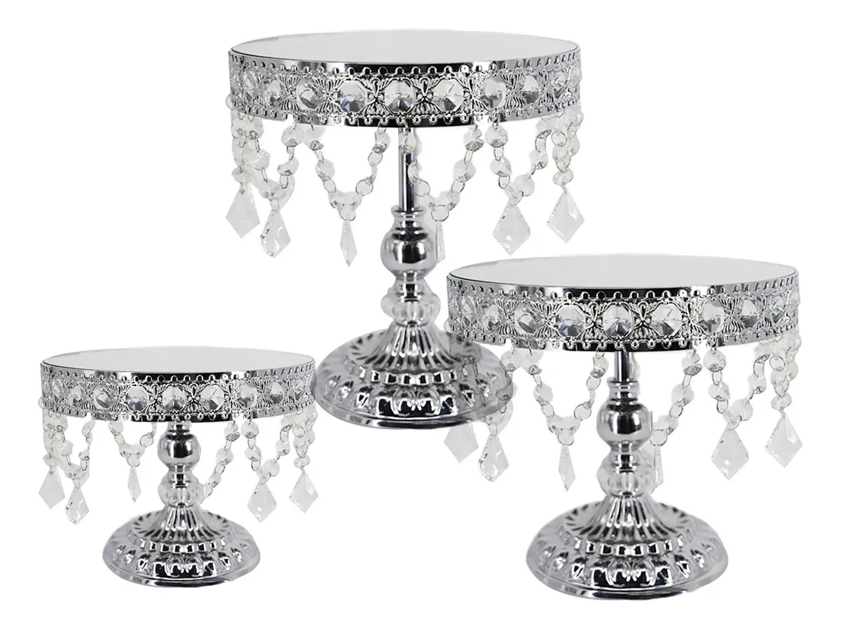 Juego De 3 Soportes Para Tartas, Juego De Metal Para Tartas