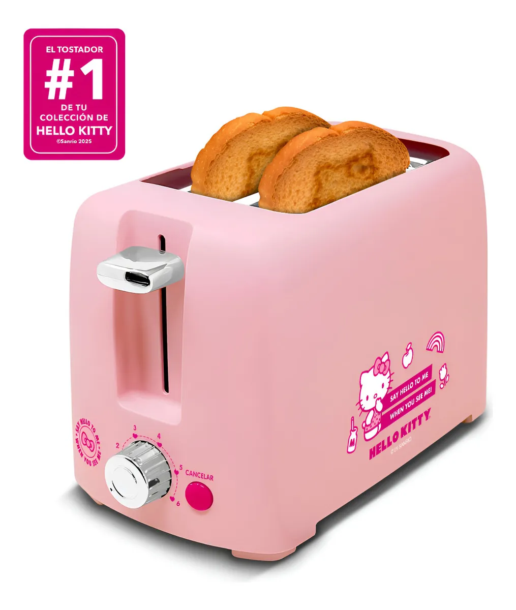 Tostador De Pan Hello Kitty Hk-t2 Rosa
