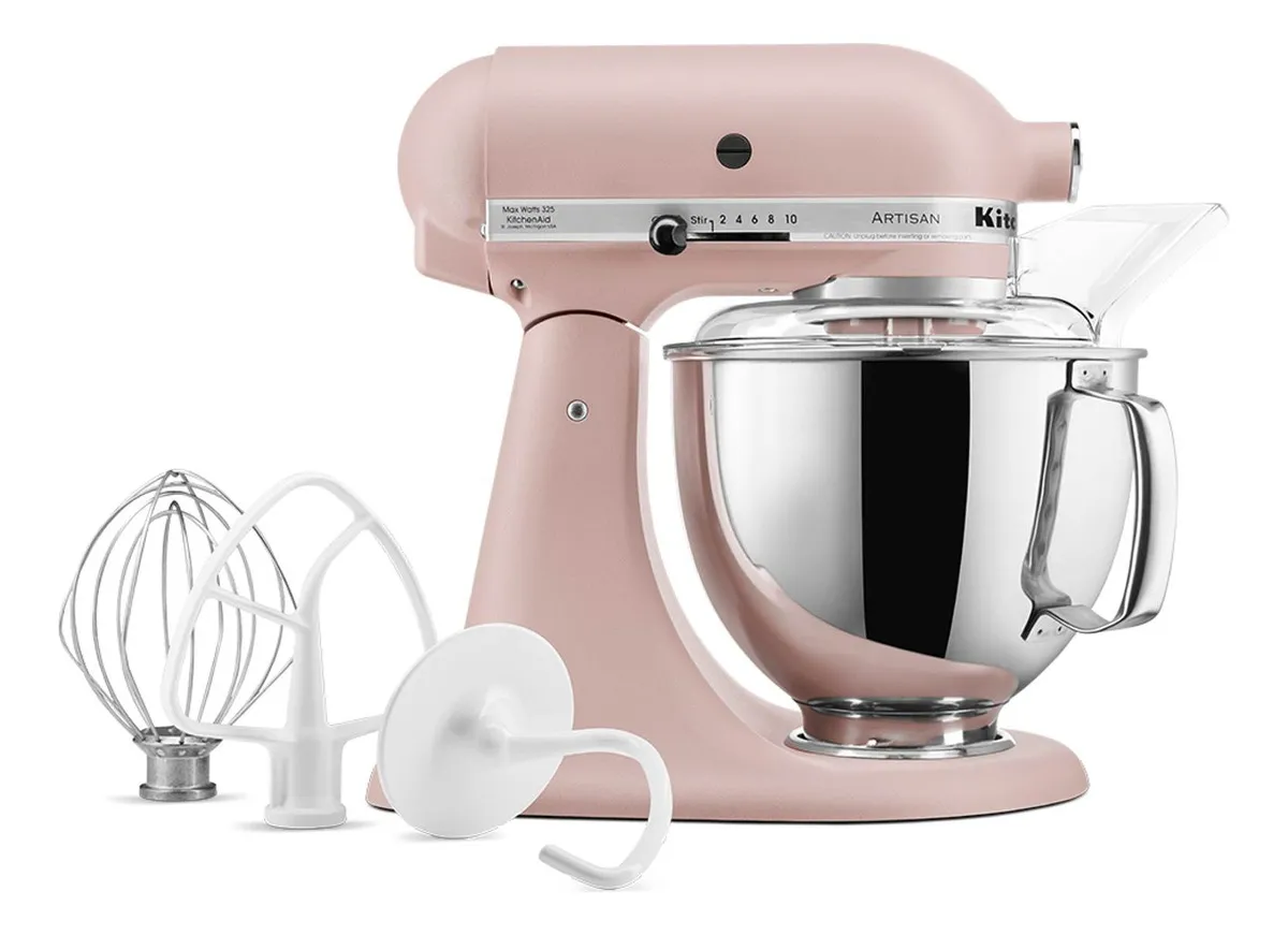 Batidora de pedestal KitchenAid Artisan KSM150PS feather pink x 60 Hz 110 V