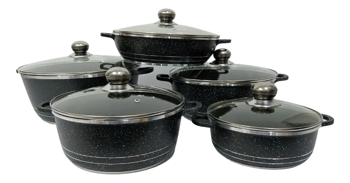 Set 5 cacerolas Granito Royal Cook