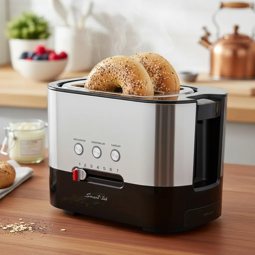 Tostador De Pan 2 Rebanadas 1000w 7 Niveles Smart-tek Sd2041 Gris