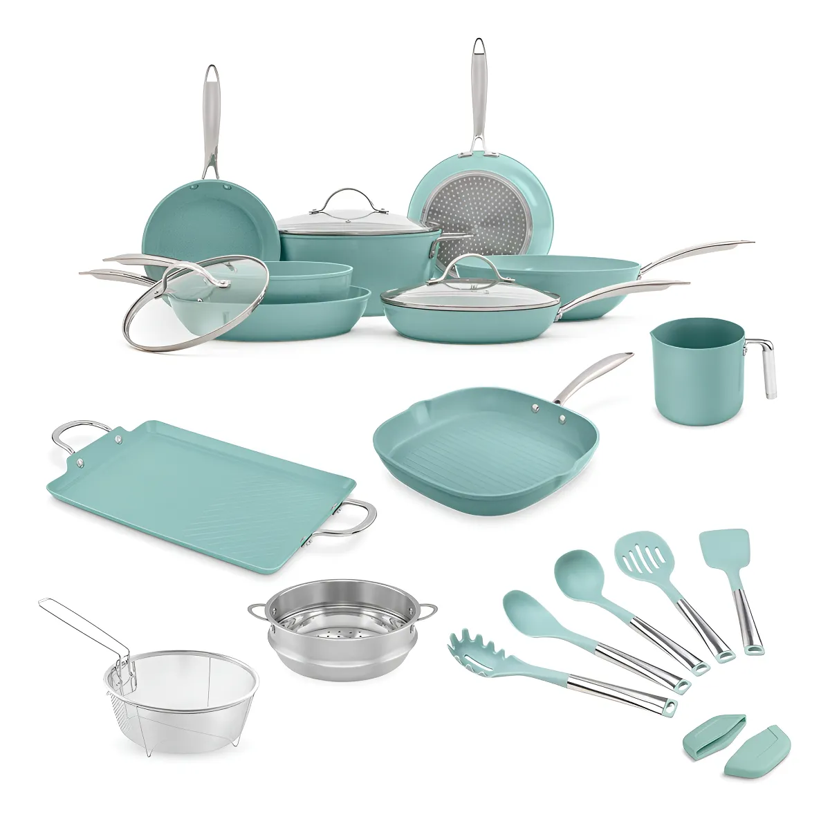Batería De Cocina Jade Chef Plus