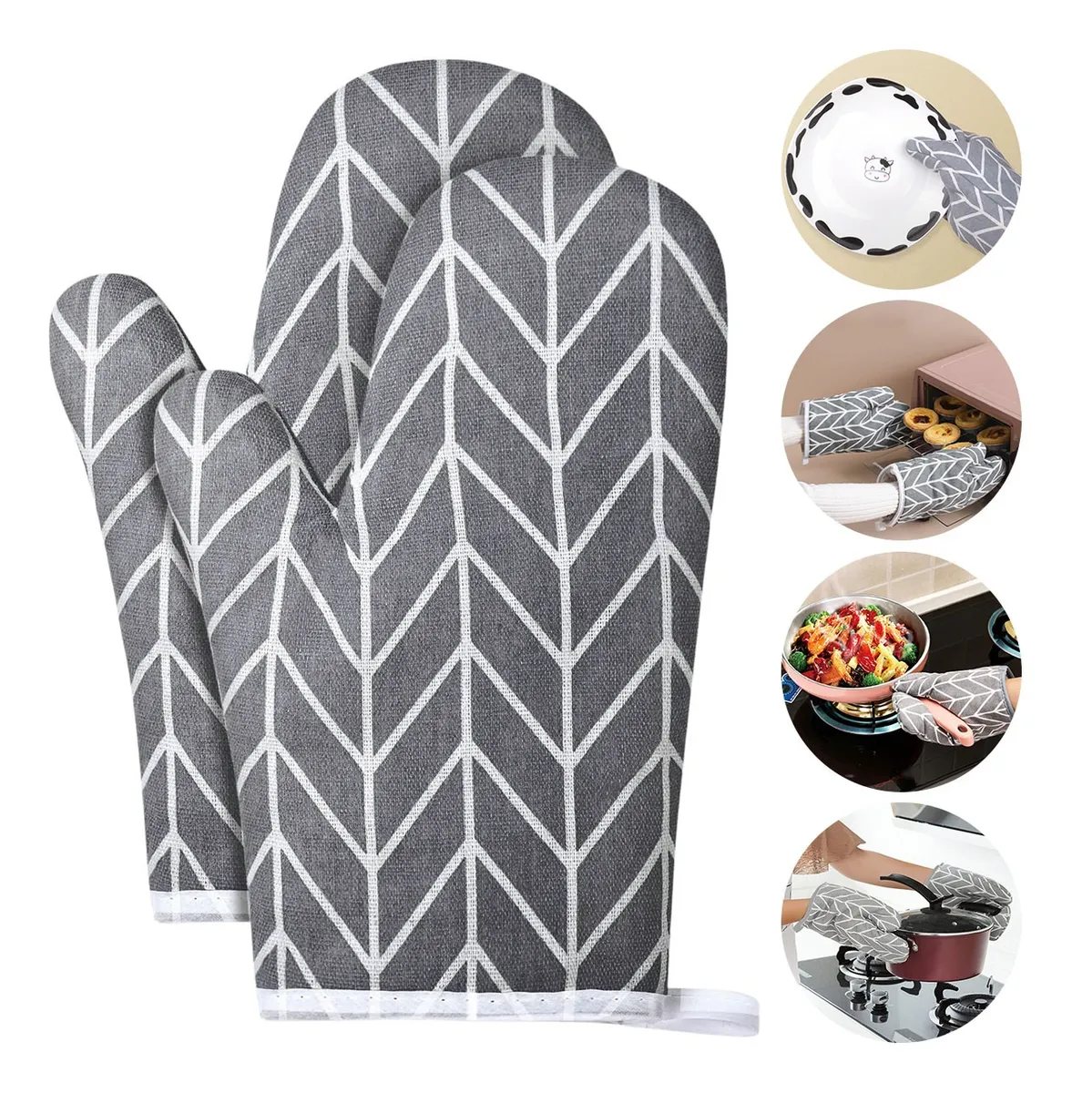 2pcs Guantes Cocina Para Horno