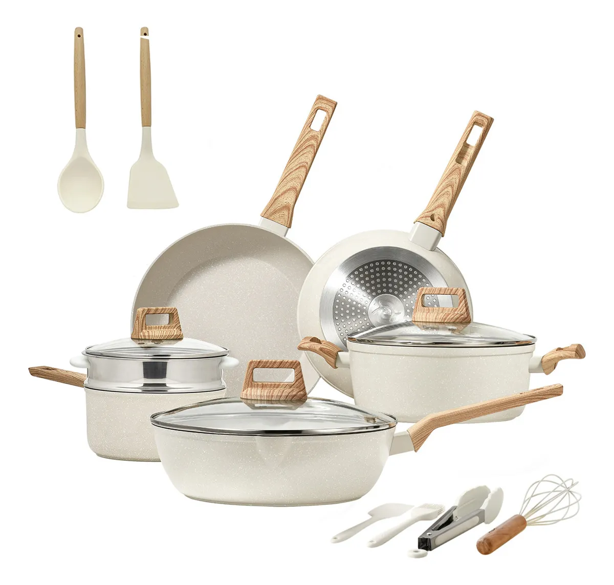 Batería De Cocina Color Beige