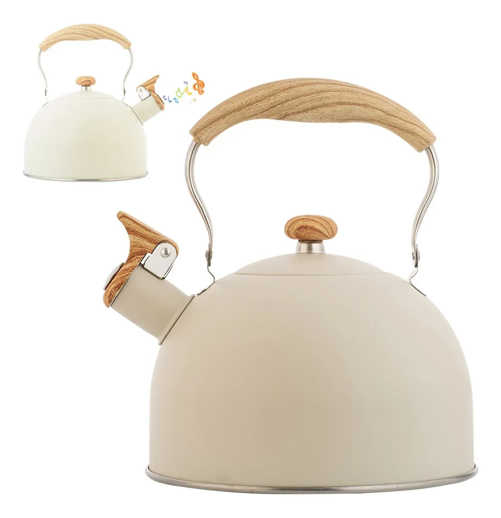 Tetera Hervidora Silbadora De Acero Inoxidable De 2.5 Litros