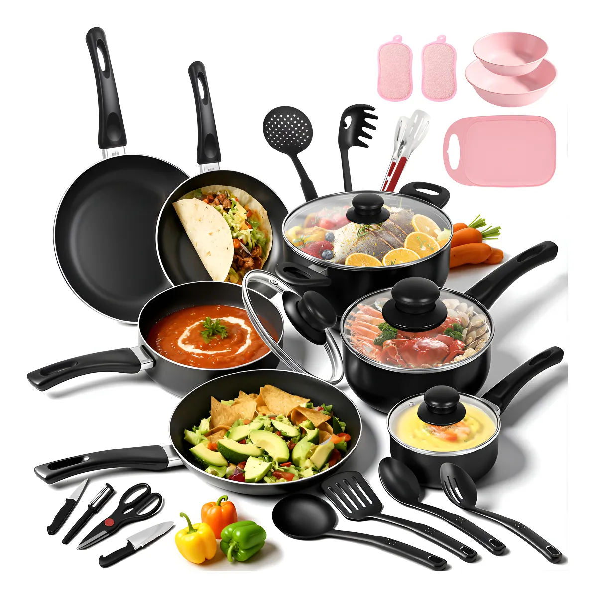 NOVRY® batería de cocina 27 piezas