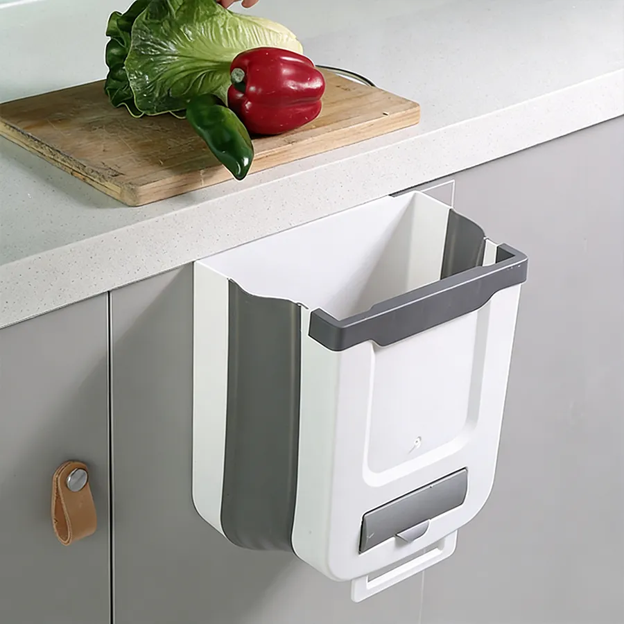 Bote De Basura De Cocina Plegable