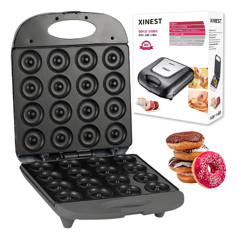 Xinest Caseras Con 16 Piezas Para Hacer Mini Rosquillas Color Negro