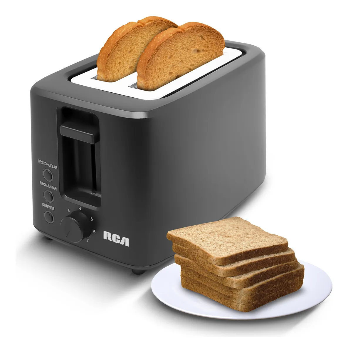Rca Tostador De Pan Con 6 Niveles De Intensidad Rc-t2 Color Negro