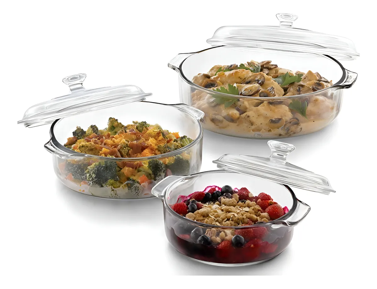 Set 3 Cacerolas con tapa