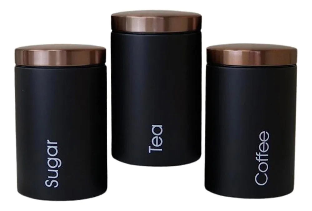 Juego 3 botes café, azúcar, t