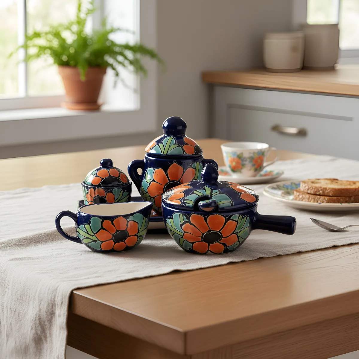 Juego De Servicio Talavereado