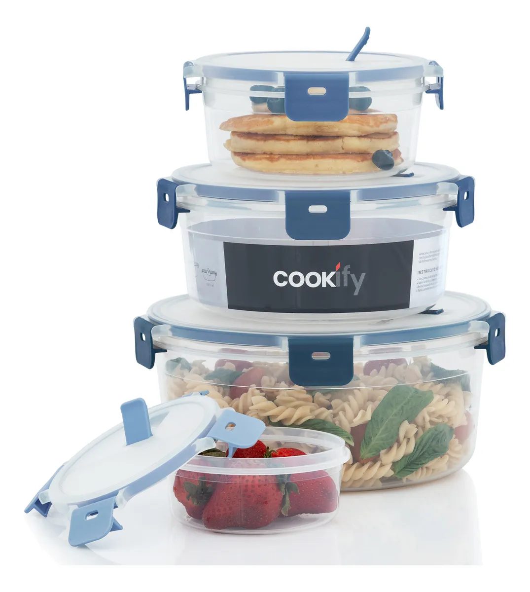 Contenedores De Plástico 4 Pzas