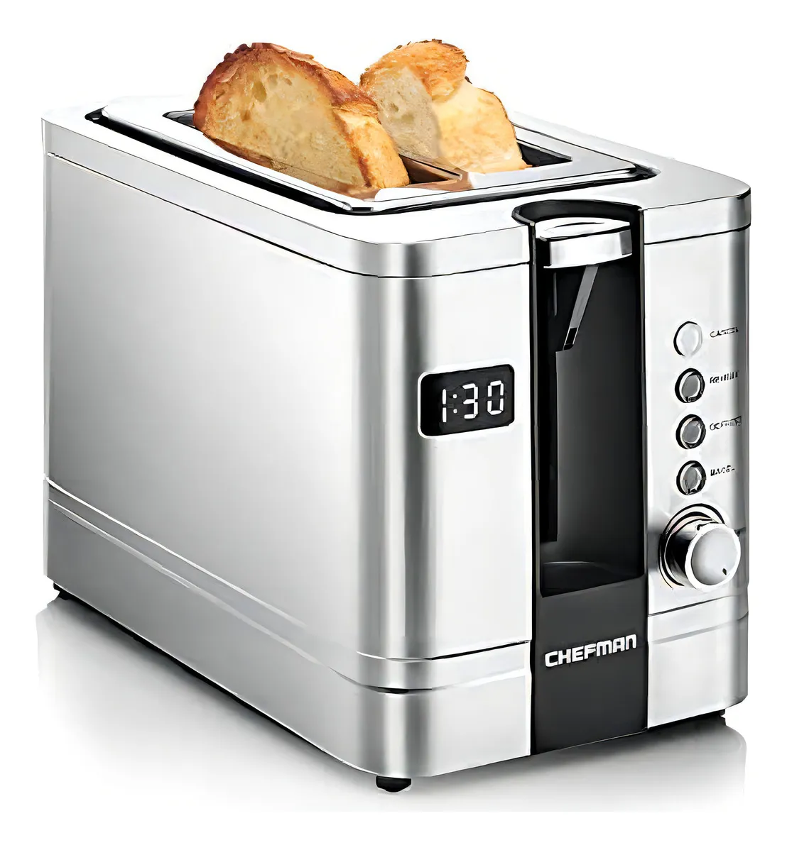 Tostadora Digital Chefman Acero Inoxidable 2 Rebanadas 7 Niveles