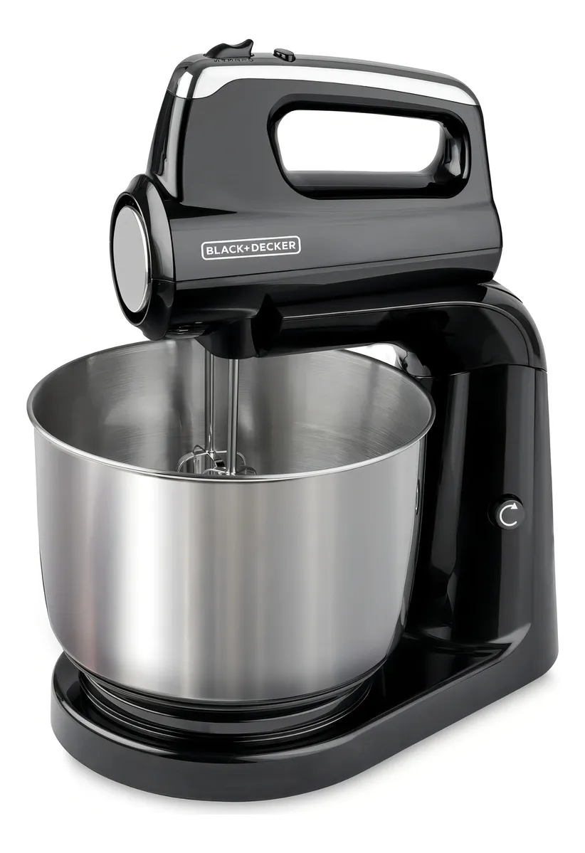 Batidora De Mano Black+decker Planetaria 2 En 1 Pedestal Color Negro Frecuencia 3